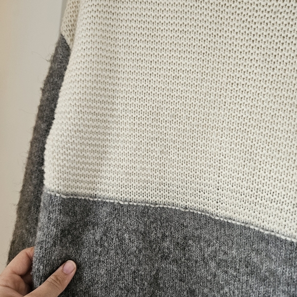 Cynthia Rowley Cream and Gray Men's Sweater - Picture 3 of 5